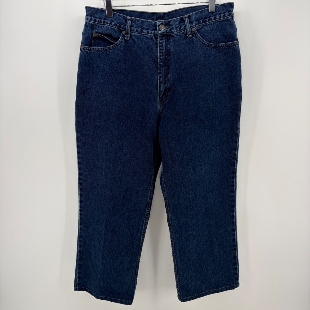Vintage Wrangler Jeans Mens 42x36 Blue Cowboy Cut Western Denim Work 13MWZ